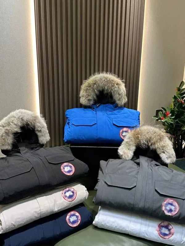 Canada Goose bright red unisex mid-length jacket