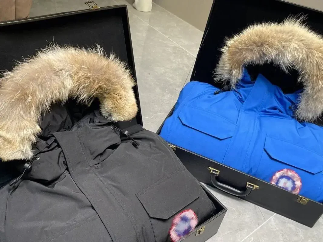 Canada Goose bright red unisex mid-length jacket
