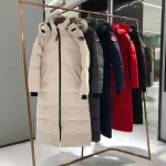 Canada Goose women's red extra-long hooded coat - Image 2