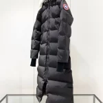 Canada Goose women's black extra-long hooded coat