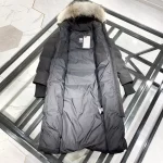 Canada Goose women's black extra-long hooded coat - Image 7